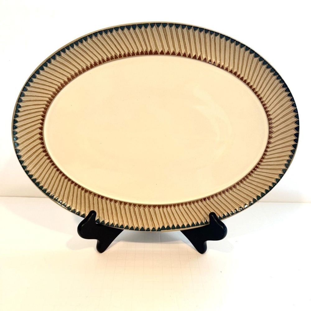 Denby England Luxor Large Oval Serving Platter 14.5"